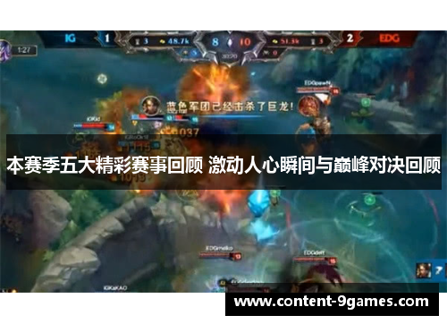 本赛季五大精彩赛事回顾 激动人心瞬间与巅峰对决回顾