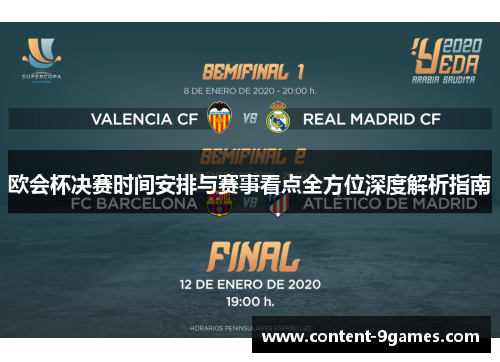欧会杯决赛时间安排与赛事看点全方位深度解析指南